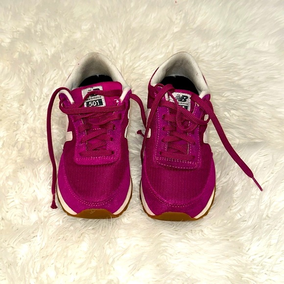 New Balance Shoes - New Balance 501 purple suede tennis shoes